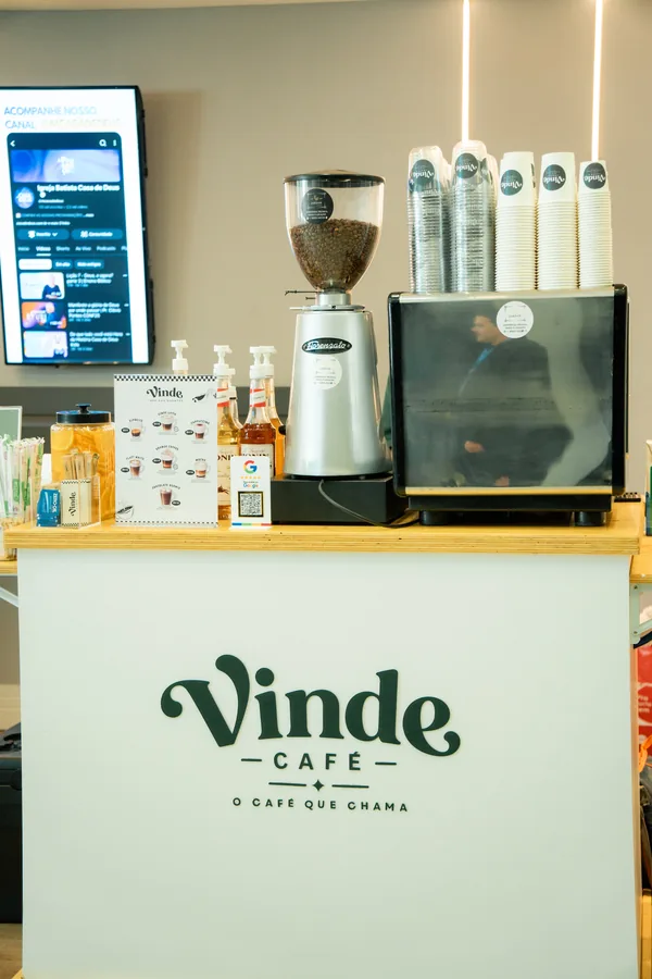 Coffee cart da Vinde Café montado