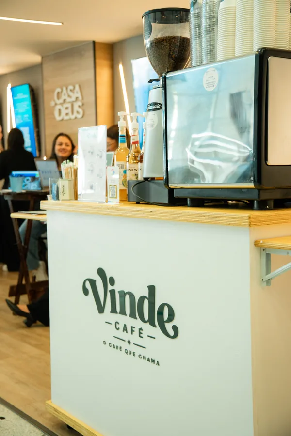 Coffee cart em evento ao ar livre
